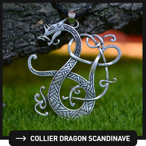 collier dragon scandinave